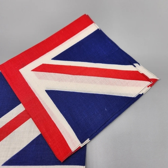 Three Union Jack Handkerchiefs  Cotton - Picture 2 of 4